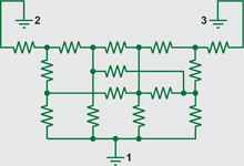 Figure 7. Example of resistance complexity of grounding paths